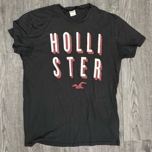Hollister Black T-Shirt with Logo